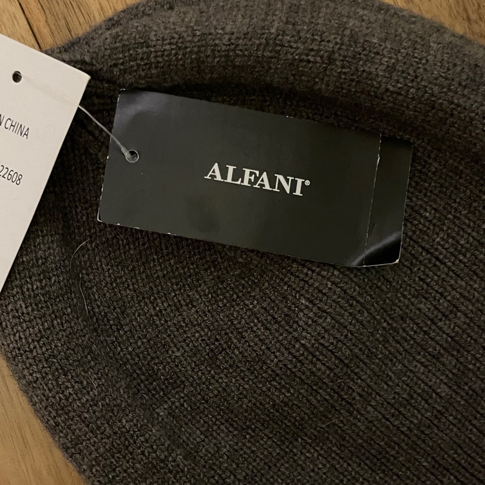 Alfani Gray Knit Beanie - Picture 3 of 4